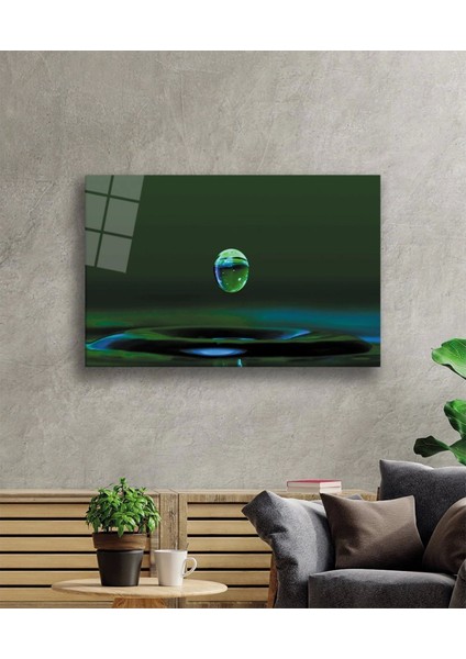 - Su Damlası Yeşil Cam Tablo Water Drop Green fiyatları
