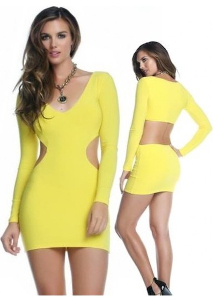 TP101004 Etkileyici Mini Elbise