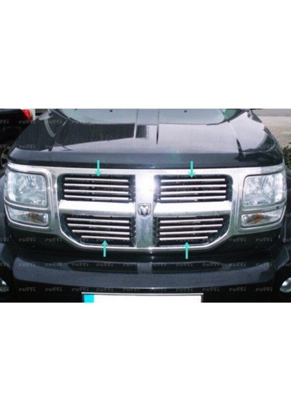 Dodge Nitro Krom Ön Panjur 16 Parça 2006-2012 Paslanmaz Çelik