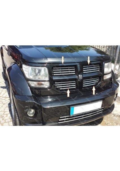 Dodge Nitro Krom Ön Panjur 16 Parça 2006-2012 Paslanmaz Çelik
