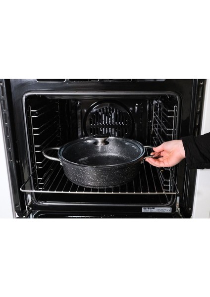 Carlline 30 cm Basık Pilavlık Tencere