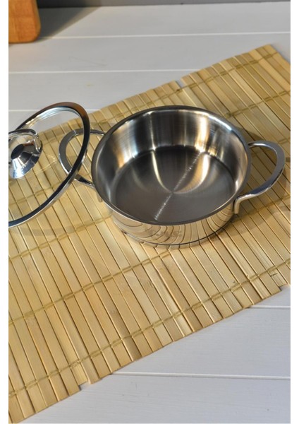 Oms Mini Basık Çelik Tencere - 14 cm fırsatları