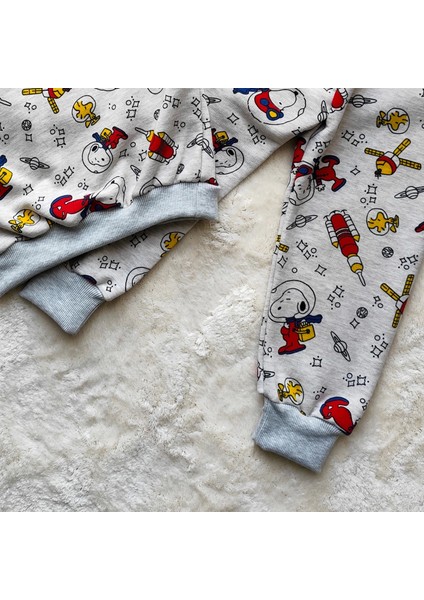 Kışlık Snoopy Desenli Çocuk Takımı