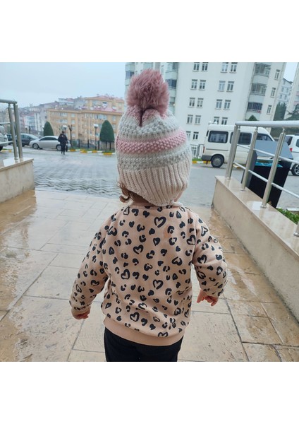 Minnie Mouse Baskılı Uzun Kollu Pamuklu Alt Üst Kız Çocuk Takım