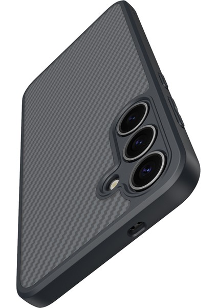 Galaxy S25 Plus Kılıf Magsafe Şarj Özellikli Karbon Fiber Tasarımlı Zore Elnino Kapak + Rika Premium Privacy Temperli Cam Ekran Koruyucu fiyatları