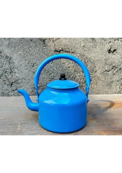 Alüminyum Boyalı 2 Litre Mavi Çaydanlık