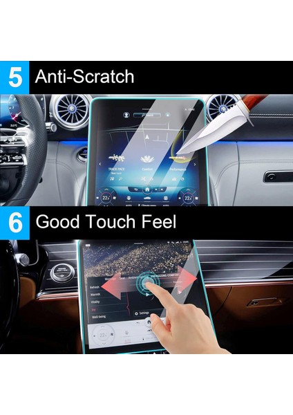 Mercedes CLE 2024-2025 Model 11.9 Inç Multimedya Navigasyon Uyumlu 9H Nano Ekran Koruyucu fiyatları