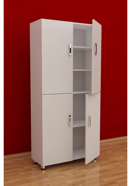 Modüler Dört Kapaklı Çok Amaçlı Ofis Dolabı Evrak Dolabı 3G-039-KD-KAYIN/90x37x190h
