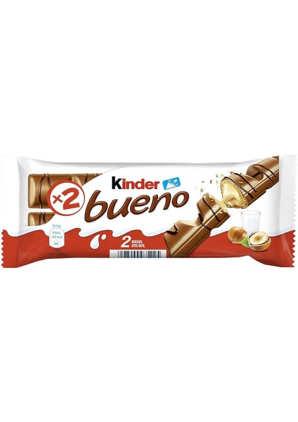 Bueno Sütlü Fındık Kremalı Çikolata 43 gr x 6 Adet