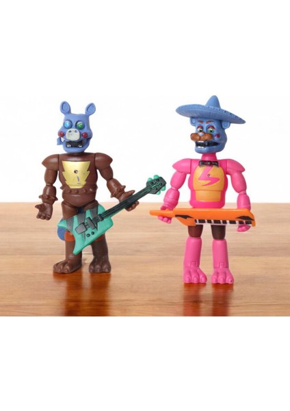 Five Nights At Freddy's Fnaf Eklemli Sökülür Takılır Figür Oyuncak Seti Glamrock Freddy & Pigpatch
