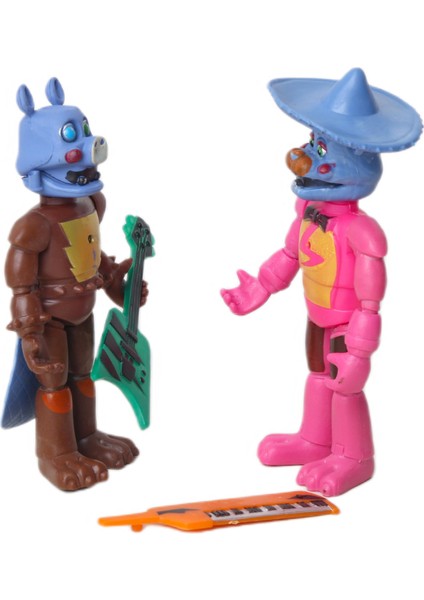 Five Nights At Freddy's Fnaf Eklemli Sökülür Takılır Figür Oyuncak Seti Glamrock Freddy & Pigpatch