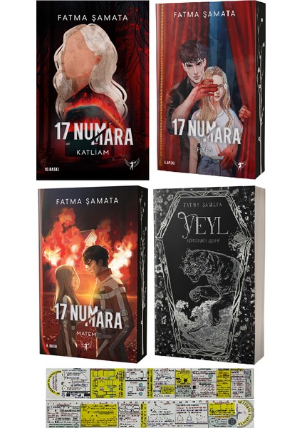 17 Numara Serisi / Veyl Kötülerin Şehri 4 Kitap Set / Matematik Öğreten Cetvel - Fatma Şamata