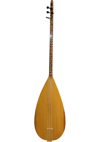 Bağlama El Yapımı Kısa Sap Oyma Dut Bağlama
