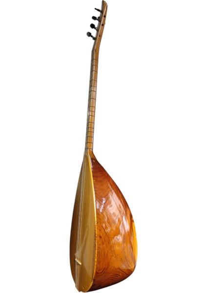 Bağlama El Yapımı Kısa Sap Oyma Dut Bağlama