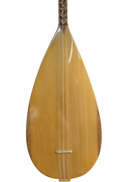 Bağlama El Yapımı Kısa Sap Oyma Dut Bağlama
