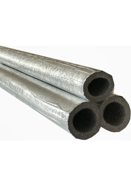 Alüminyum Folyo Kaplı Polietilen Yalıtım Borusu 1/2 Inc (2 Metre)