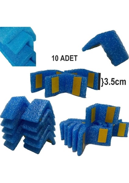 Kendinden Yapışkanlı Kenar Koruyucu / Mobilya Koruyucu / Köşe Koruyucu Köpük 10AD.-3.5CM
