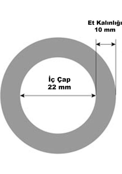 Izolasyon Borusu 48 mm Iç Çapında Polietilen Boru Yalıtım Kılıfı Köpüğü (5 Metre)
