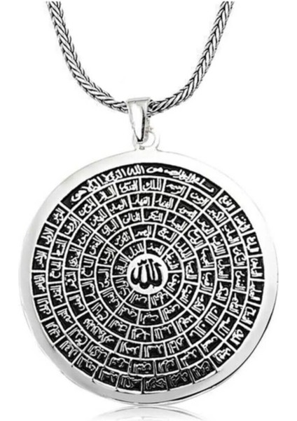 925 Ayar Gümüş Esmaül Hüsna Dualı Kolye