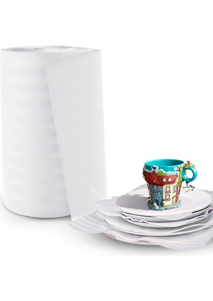 50 cm x 10 Mt, 2 mm Kalınlık, Köpük Ambalaj Malzemesi, Tabak Bardak Koruma Köpüğü