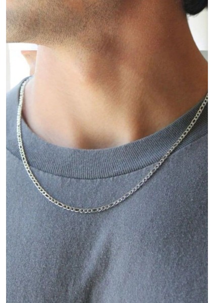 Evi 925 Ayar Gümüş 1.5 mm Figaro Erkek Zincir Kolye - Şıklığın Simgesi fiyatları