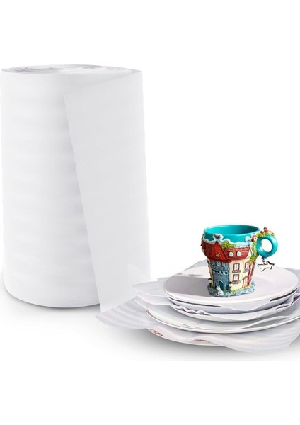 30 cm x 30 Mt, 2 mm Kalınlık, Köpük Ambalaj Malzemesi, Tabak Bardak Koruma Köpüğü