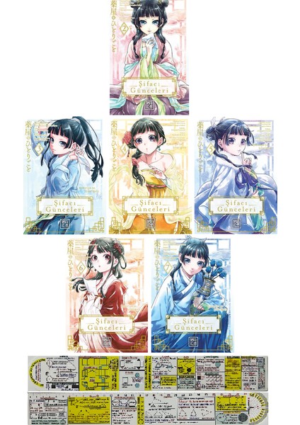 Şifacı Günceleri 2-3-4-5-6-7. Ciltler Manga Seti / Matematik Öğreten Cetvel - Natsu Hyuuga