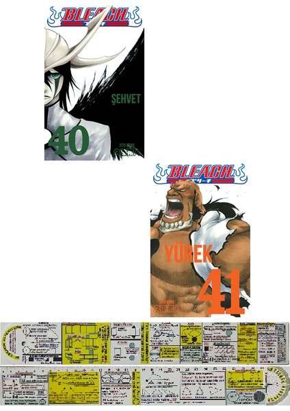 Bleach 40-41. Ciltler Manga Seti / Matematik Öğreten Cetvel - Tite Kubo