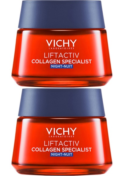 Liftactiv Collagen Specialist Night 50 ml 2 Adet