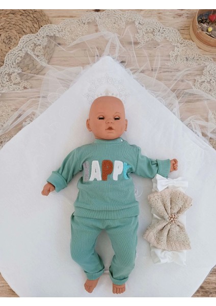 Yenidoğan Teri Cotton Taç Nakışlı Prizma Taş Kundak Bebek Battaniyesi fırsatları