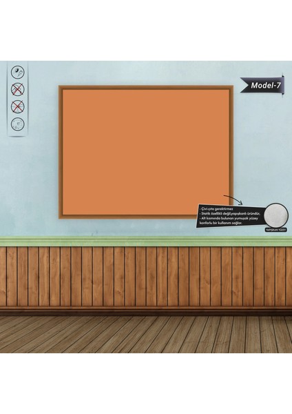 Yapışlı Renkli Profesyonel Tahta ( Model -7) 50 cm x 70 cm 11