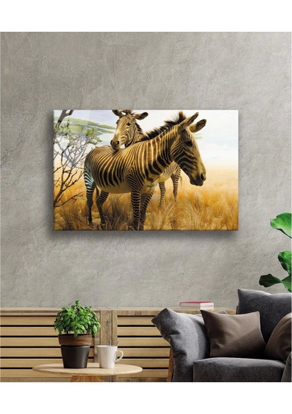 - Zebra Hayvan Cam Tablo fiyatları