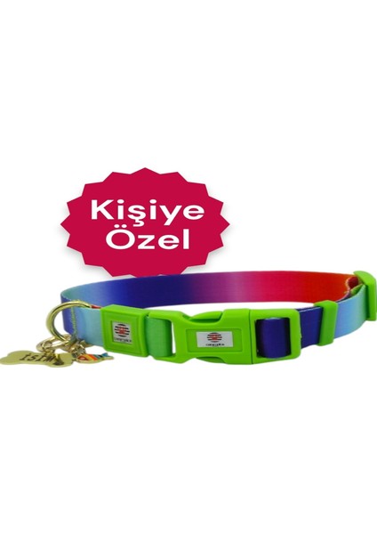 Isimli Köpek Tasması, Orta ve Büyük Irk, Çelik Isimlikli, Kişiye Özel Tasma 2,5 cm