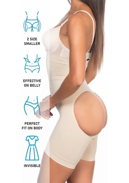 Ten Emay 2033 Popo Açık Boxer Korse indirimleri