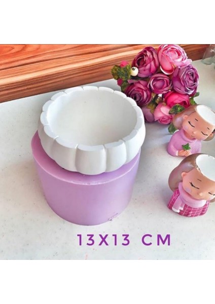 Ipek Hobi Büyük Kabak Saksı 13 cm Silikon Kalıp