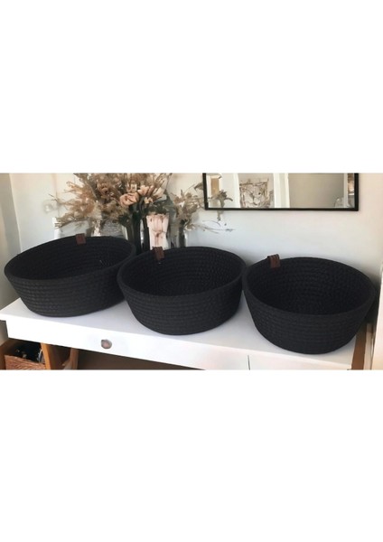 Siyah Sepet Üçlü Set Siyah Düzenleyici Banyo ve Oda Düzenleyicisi fiyatları