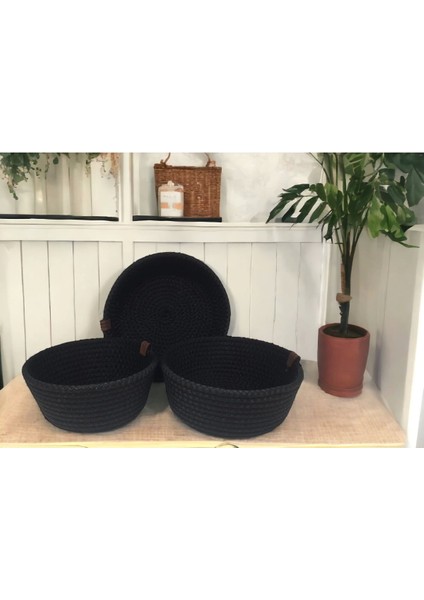 Siyah Sepet Üçlü Set Siyah Düzenleyici Banyo ve Oda Düzenleyicisi indirimleri