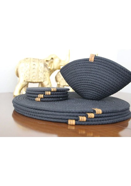 9 Parça 4 Kişilik Amerikan Servis Takımı, Supla Takımı, Tabak Altlığı, Bardak Altlığı, Runner indirimleri