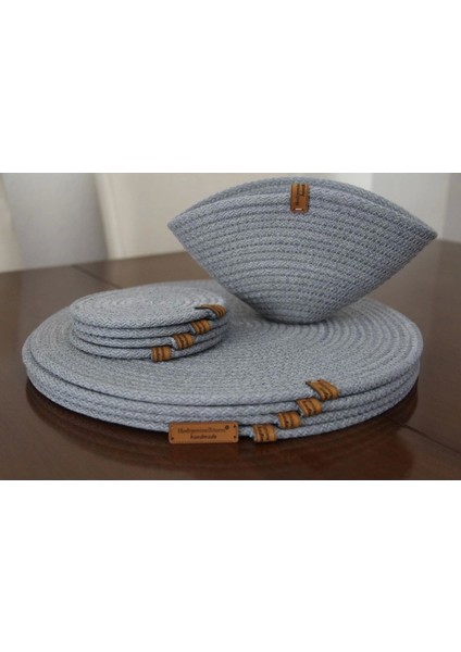 9 Parça 4 Kişilik Amerikan Servis Takımı, Supla Takımı, Tabak Altlığı, Bardak Altlığı, Runner modelleri