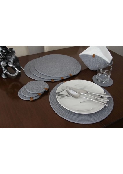 9 Parça 4 Kişilik Amerikan Servis Takımı, Supla Takımı, Tabak Altlığı, Bardak Altlığı, Runner indirimleri