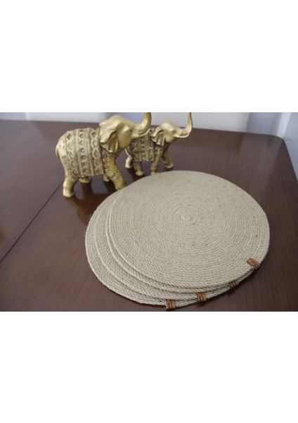 4 Adet Amerikan Servis, Hasır Supla Takımı, Tabak Altlığı, Runner indirimleri