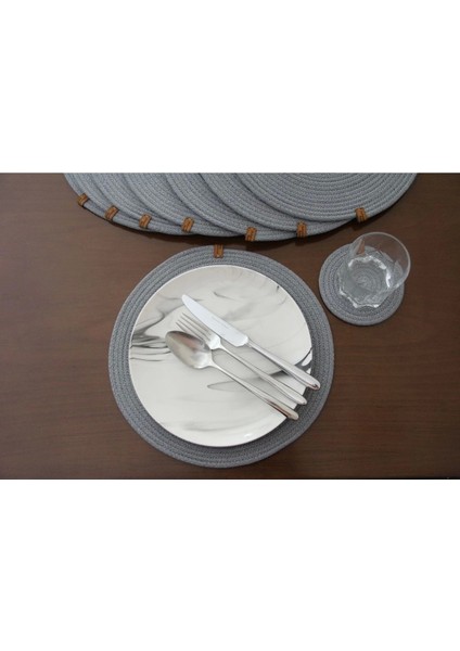 17 Parça 8 Kişilik Amerikan Servis Takımı, Supla Takımı, Tabak Altlığı, Bardak Altlığı, Runner modelleri