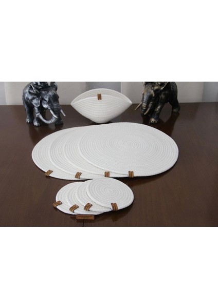 9 Parça 4 Kişilik Amerikan Servis Takımı, Supla Takımı, Tabak Altlığı, Bardak Altlığı, Runner indirimleri