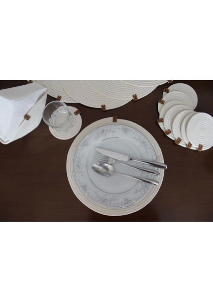 17 Parça 8 Kişilik Amerikan Servis Takımı, Supla Takımı, Tabak Altlığı, Bardak Altlığı, fırsatları