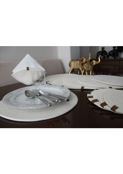 17 Parça 8 Kişilik Amerikan Servis Takımı, Supla Takımı, Tabak Altlığı, Bardak Altlığı, indirimleri