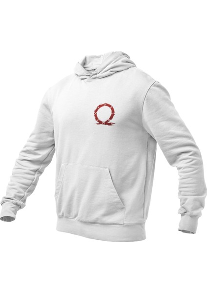 God Of War Baskılı Erkek Kapüşonlu Sweatshirt