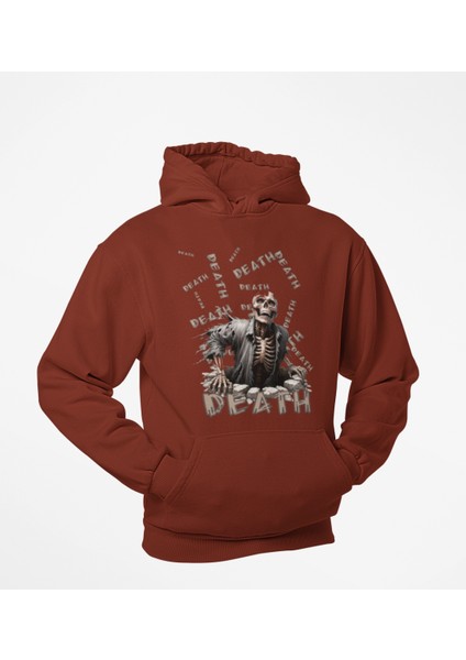 Death(Ölüm) Baskılı Erkek Sweatshirt