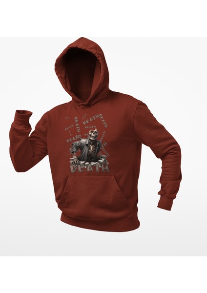 Death(Ölüm) Baskılı Erkek Sweatshirt