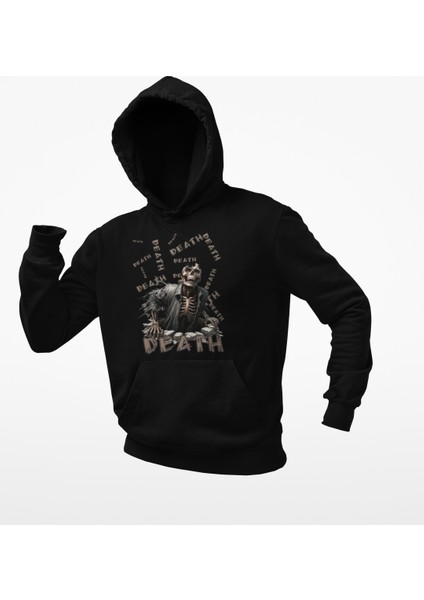 Death(Ölüm) Baskılı Erkek Sweatshirt