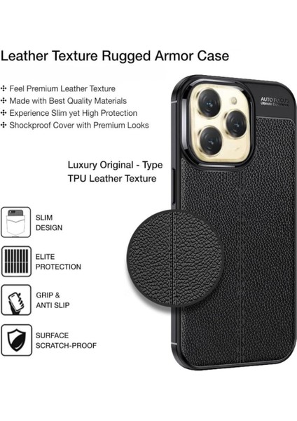 Tecno Spark 20 Uyumlu Silikon Kılıf Deri Desenli Darbe Emici Autofocus Kapak fiyatları